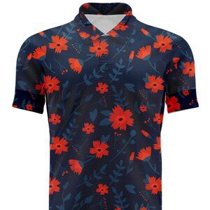 Men's Big Poppy Golf Polo